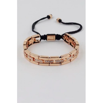 İpli Çelik Bileklik - Altın