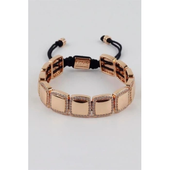 İpli Çelik Bileklik - Altın