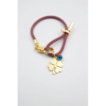 İpli Yonca Bileklik - Mor