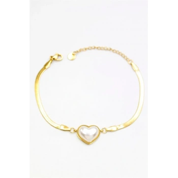 Kalp Bileklik - Altın