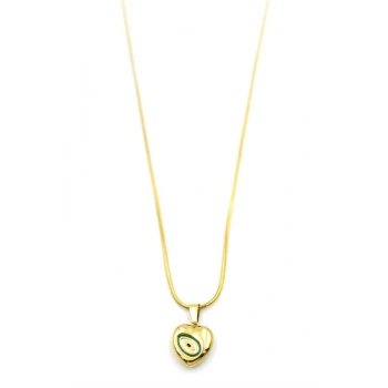 Kalp Kolye - 60 cm - Altın