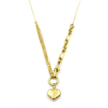Kalp Kolye - Altın