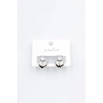 Kalp Küpe - Gümüş