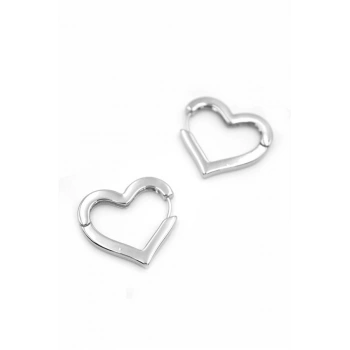 Kalp Küpe - Gümüş