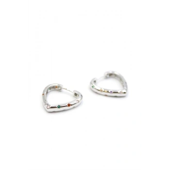 Kalp Küpe - Gümüş