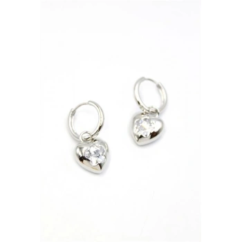 Kalp Küpe - Gümüş