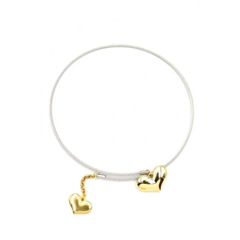 Kalp Tasma Kolye - Gümüş