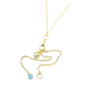 Kalp Y Kolye - Altın