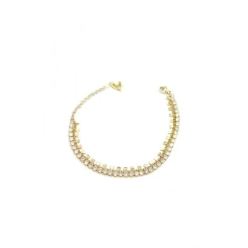 Kalpli Su Yolu Bileklik - Altın