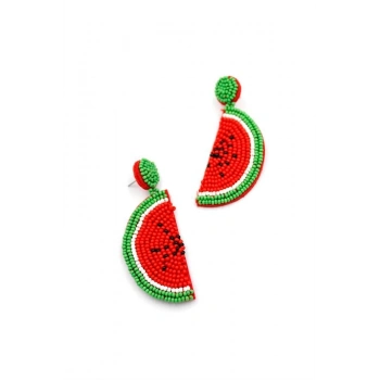 Karpuz Küpe - Kırmızı