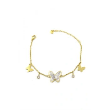 Kelebek Bileklik - Altın