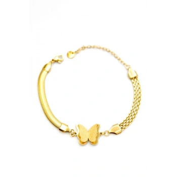 Kelebek Bileklik - Altın