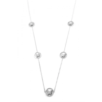 Kelebek Kolye - 90 cm - Gümüş