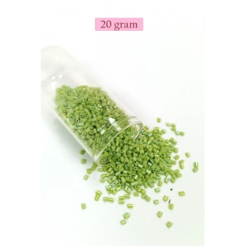 Kesme Cam Boncuk 2mm - 20 Gram - Yeşil -BNC325