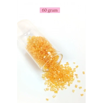 Kesme Cam Boncuk 2mm - 60 Gram - Şeffaf Açık Sarı - BNC383