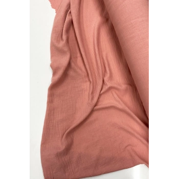 Keten Kumaş - Organik Kumaş - Perde Kumaşı - Ince Keten - Kıyafet Için Kumaş Örtü Pudra 30A