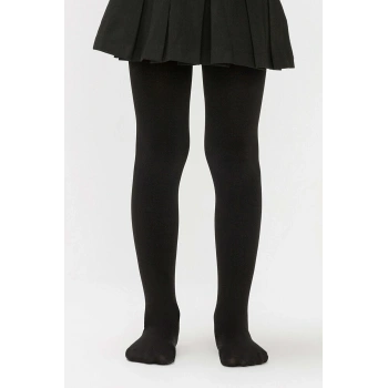 Kız Çocuk Pamuklu Külotlu Çorap Siyah