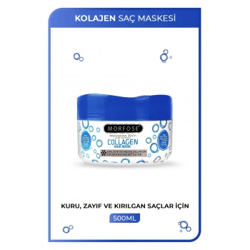 Kolajen Saç Maskesi 500 ML - Zayıf ve Kırılgan Saçlar İçin - mrfs