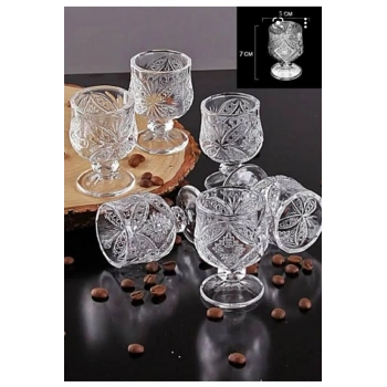 Kristal Kahve Yanı Bardağı 6lı Royaleks-R1720