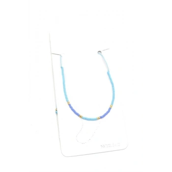 Kum Boncuk Halhal - Mavi