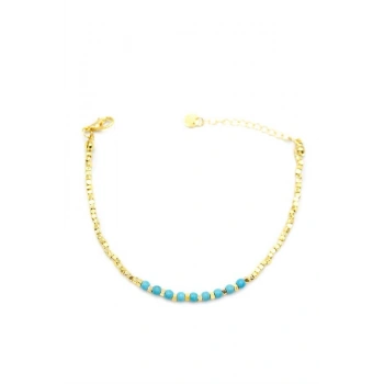 Küp Boncuk Bileklik - Altın