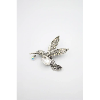 Kuş Broş - Gümüş