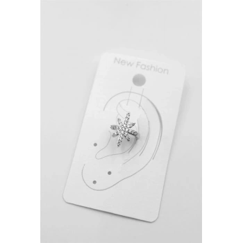 Kutup Yıldızı Kıkırdak Küpe - Gümüş