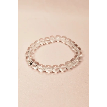 Kuvars Doğal Taş Bileklik Kutulu