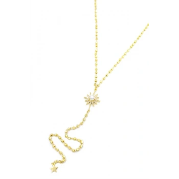 Kuzey Yıldız Y Kolye - Altın