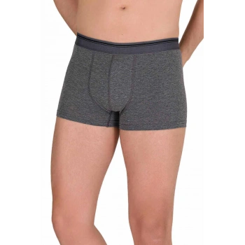 Likralı Erkek Büyük Beden Boxer Şort Füme 1097B
