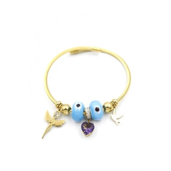 Melek Charm Bilezik - Altın