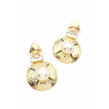 Metal Küpe - Altın