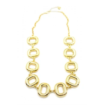 Metal Şekilli Kolye - Altın