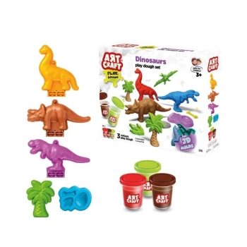 Mey İthalat® 03996 Art Craft Dinozorlar Hamur Set 168 Gr -Fentoys