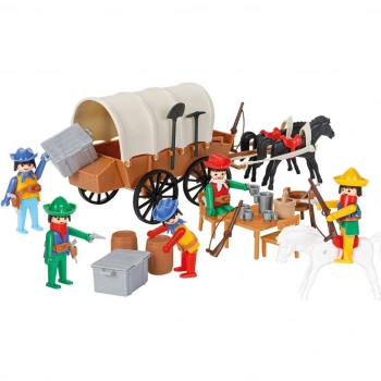 Mey İthalat® 04 003  Mekanik Seri 3 Kovboy Arabası - Oyuncak