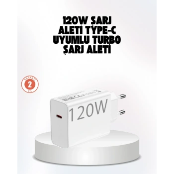Mey İthalat® 120W Güçlü Hızlı Şarj Adaptörü ve Type-C Kablo Seti – Güvenli Şarj Teknolojisi