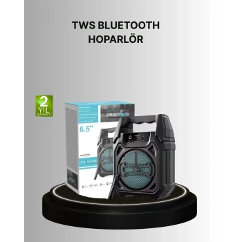Mey İthalat® 15W Güçlü Ses Çıkışlı Bluetooth Hoparlör FM Radyo ve Mikrofon Destekli