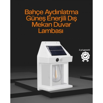 Mey İthalat® 1800 mAh Pilli Solar Duvar Aydınlatma
