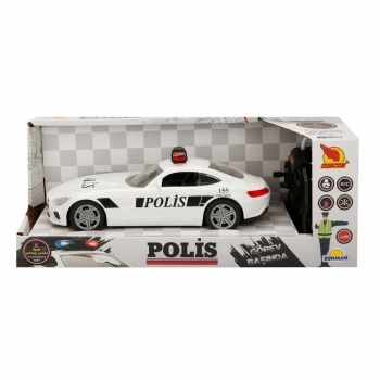 Mey İthalat® 20357 Uzaktan Kumandalı Işıklı Polis Arabası 21 cm