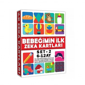 Mey İthalat® 2205 Eğitici Kartlar 6-12 Ay Zeka Kartları