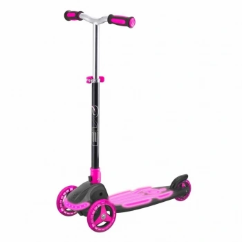 Mey İthalat® 3 Tekerlekli Katlanabilir Işıklı Pembe Scooter