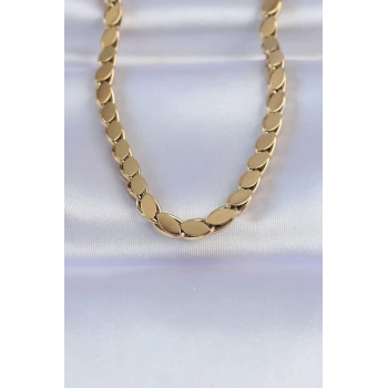 Mey İthalat® 316L Çelik Gold Renk Arpa Model Kolye