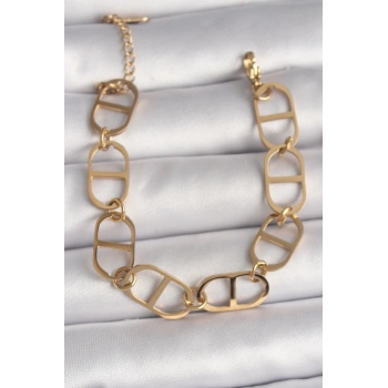 Mey İthalat® 316L Çelik Gold Renk Kadın Bileklik