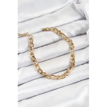 Mey İthalat® 316L Çelik Gold Renk Zincir Erkek Bileklik