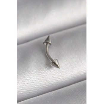 Mey İthalat® 316L Çelik Gümüş Renk Çivi Model Piercing
