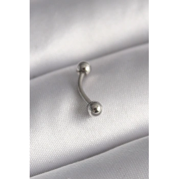 Mey İthalat® 316L Çelik Gümüş Renk Topçuk Model Piercing