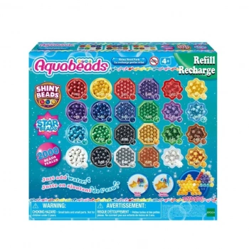 Mey İthalat® 31995 AquaBeads Parlak Boncuk Paketi (yedek paket) 2000 parça +4 yaş