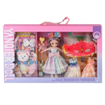 Mey İthalat® 3688-033A Fashion Aksesuarlı Eklemli Bebek -Karsan  Oyuncak