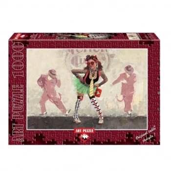 Mey İthalat® 4355 Art Puzzle Şeytan Mı? Melek Mi? 1000 Parça Puzzle