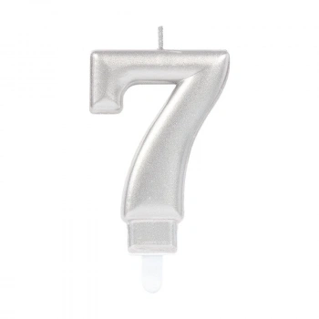 Mey İthalat® 7 Rakam Mum Gümüş Renk